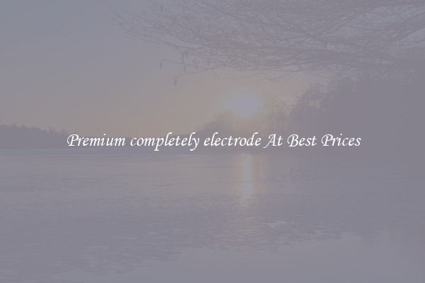 Premium completely electrode At Best Prices