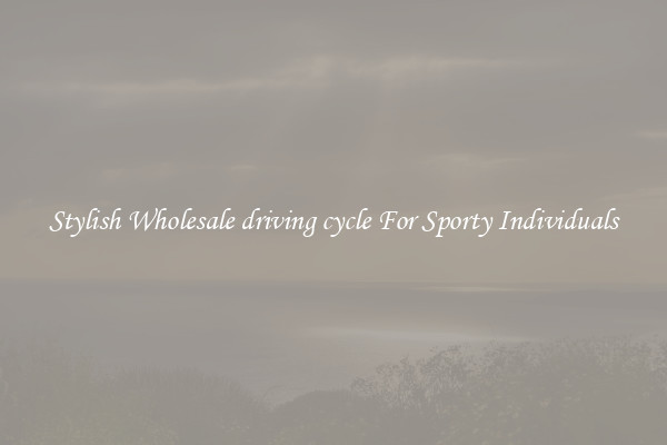 Stylish Wholesale driving cycle For Sporty Individuals