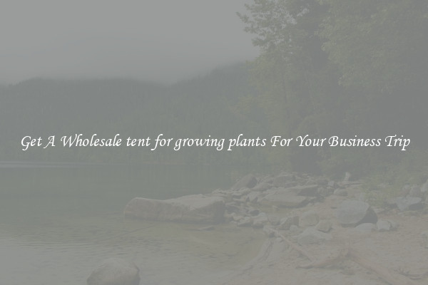 Get A Wholesale tent for growing plants For Your Business Trip