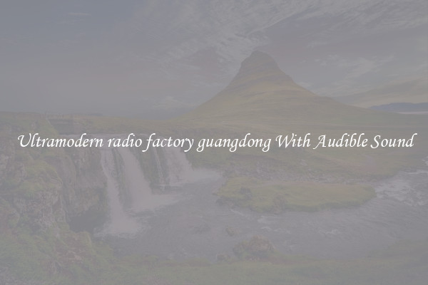 Ultramodern radio factory guangdong With Audible Sound