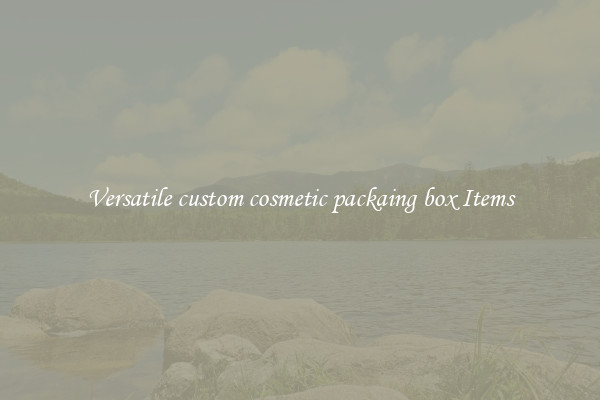 Versatile custom cosmetic packaing box Items