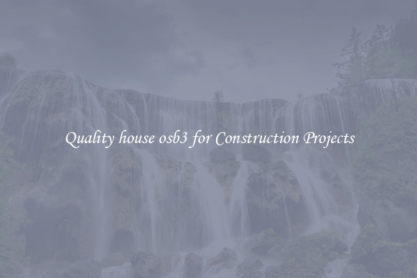 Quality house osb3 for Construction Projects