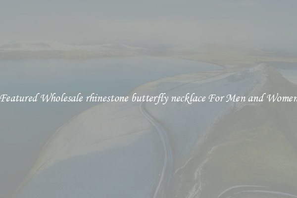 Featured Wholesale rhinestone butterfly necklace For Men and Women