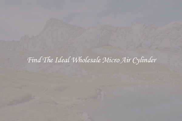 Find The Ideal Wholesale Micro Air Cylinder