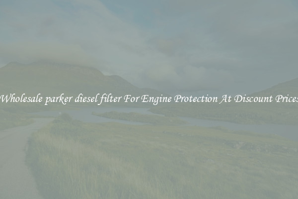 Wholesale parker diesel filter For Engine Protection At Discount Prices